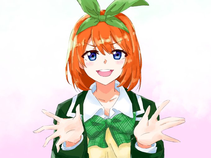 5ばんぼしさんがTwitterに投稿した中野四葉(五等分の花嫁)のイラスト。