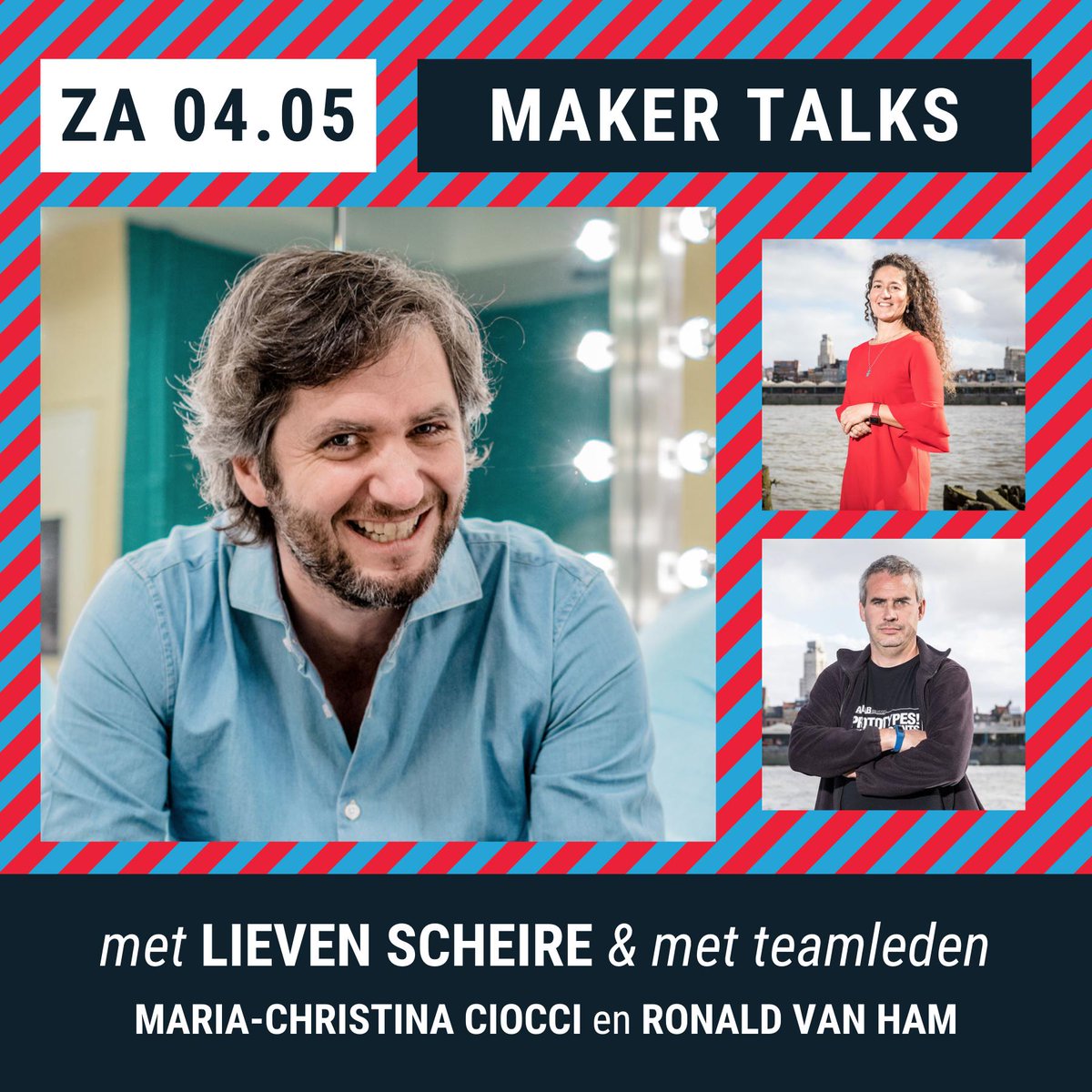 Op zaterdag komen <a href="/lievenscheire/">Lieven Scheire</a> ​&amp; makers Maria-Christina Ciocci en Ronald Van Ham langs met MAKER TALKS over hun uitvindingen. Al je brandende vragen worden beantwoord in deze Q&amp;A 🔥 

Bestel hier je tickets voor de MAKER TALKS:
makerfairegent.be/tickets