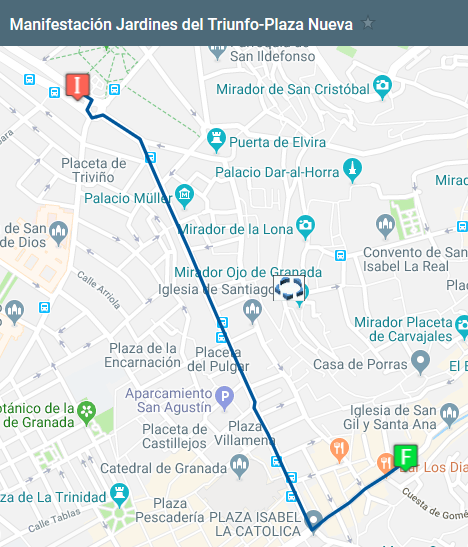 Manifestaciones 8 de marzo. 
Durante el día 8 de marzo se celebran varias manifestaciones en Granada. Consulta sus horarios e itinerarios. movilidadgranada.com/articulo.php?i…