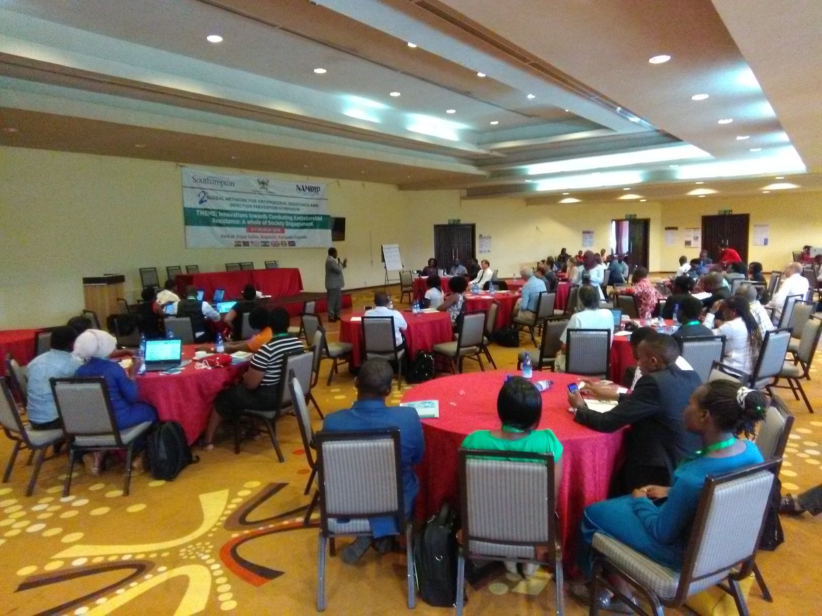 ekahat1's tweet photo. @MakerereU pledges continued support to addressing AMR related challenges in Uganda notes @WilliamBazeyo as he officially closes #NAMRIP Symposium 2019. Thank you all for all the efforts!!! https://t.co/qaqtuaI4fo
