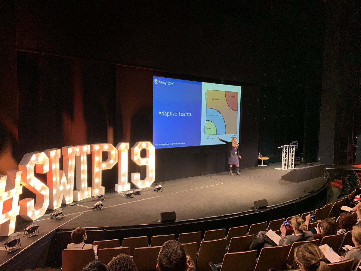 monkeeboys's tweet photo. #swip19  Being Agile - important to focus on people and interactions over process @belindawaldock https://t.co/S6gi0D1QqN