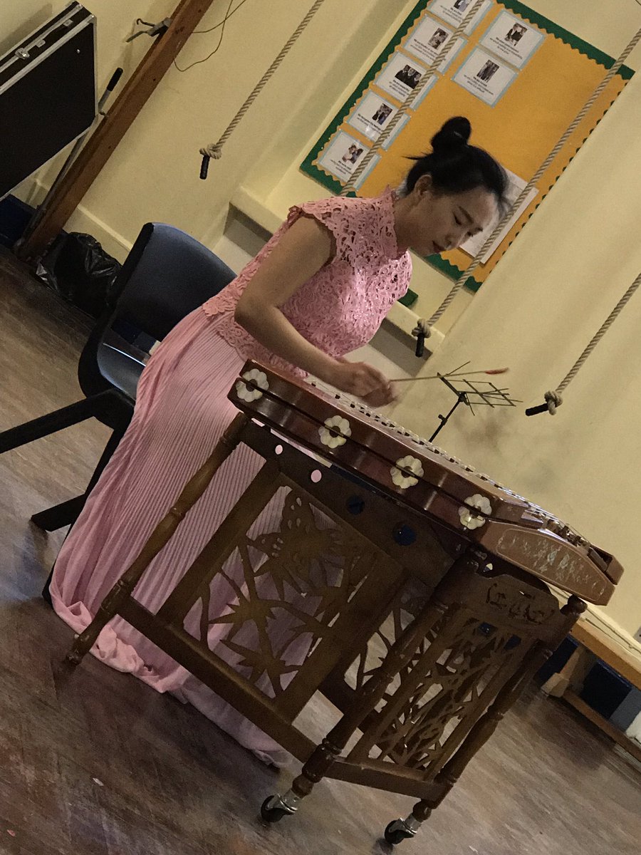 SchoolStanhope's tweet photo. Specialist Martial Arts, Dance and Musical performances for our children this morning, by international students at London Southbank University. We are really looking forward to starting our Mandarin lessons next week! @CI4TCM https://t.co/3emfgUodI5