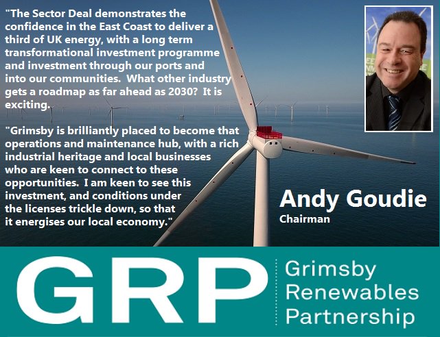 GRPartnership's tweet image. Our take on the Offshore Wind Sector Deal announced today #offshorewind #OSW2030Vision Stay informed of developments in Grimsby and the Humber and join us.