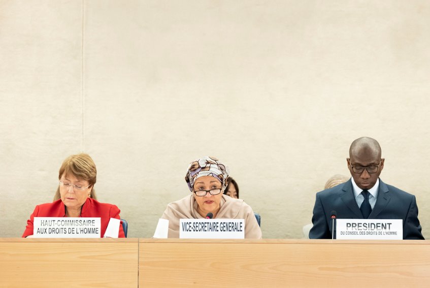 “Leaving no one behind is not just a catchy phrase. It really is a call to action, to empower people, to give them a voice.

The #2030Agenda is your agenda, our agenda.”

Deputy Secretary-General <a href="/AminaJMohammed/">Amina J Mohammed</a> addressed #HRC40 today.