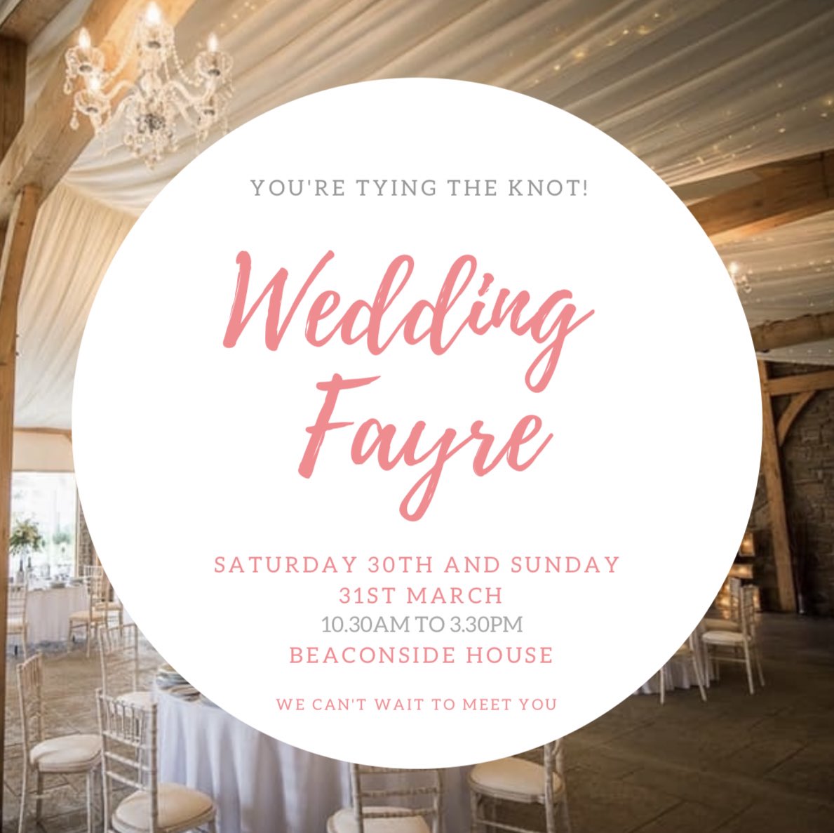 You’re all invited 💗 #Beaconside #weddingseason #weddingfayre