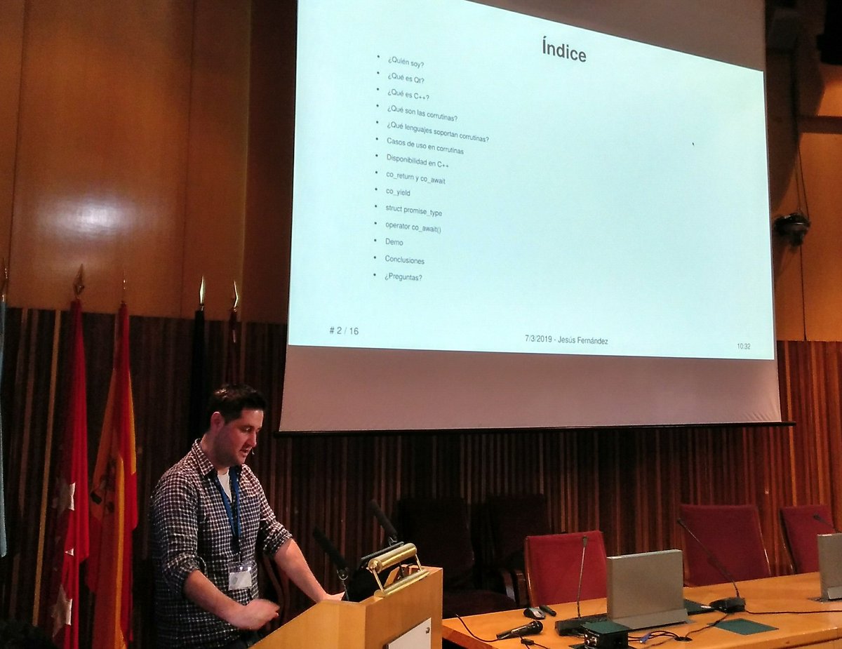 fgutierrez_'s tweet image. @jsfdez nos presenta corutinas con @qtproject en #usingstdcpp