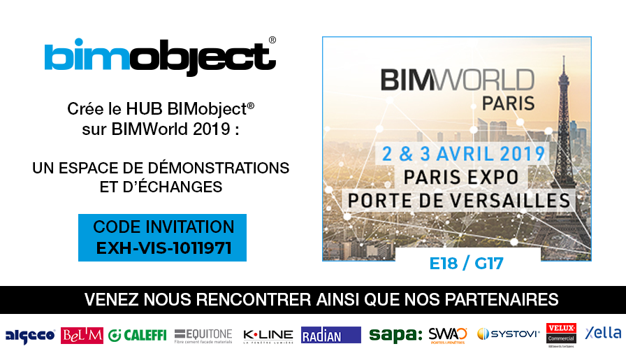 BIMobjectFrance's tweet photo. 📅 @BIMobjectFrance innove sur @bim_world Paris avec le Hub #BIMobject. Echanges, démonstrations #BIM avec nos 11 partenaires : @AlgecoSAS, @Cie_CETIH, #BELM, #SWAO, @Systovi ; #Caleffi, @EquitoneWorld, #Kline, #Radian, #Sapa, @VELUXCommercial, #Xella https://t.co/XhiSnP13Ew https://t.co/GeUI8Kd9r5