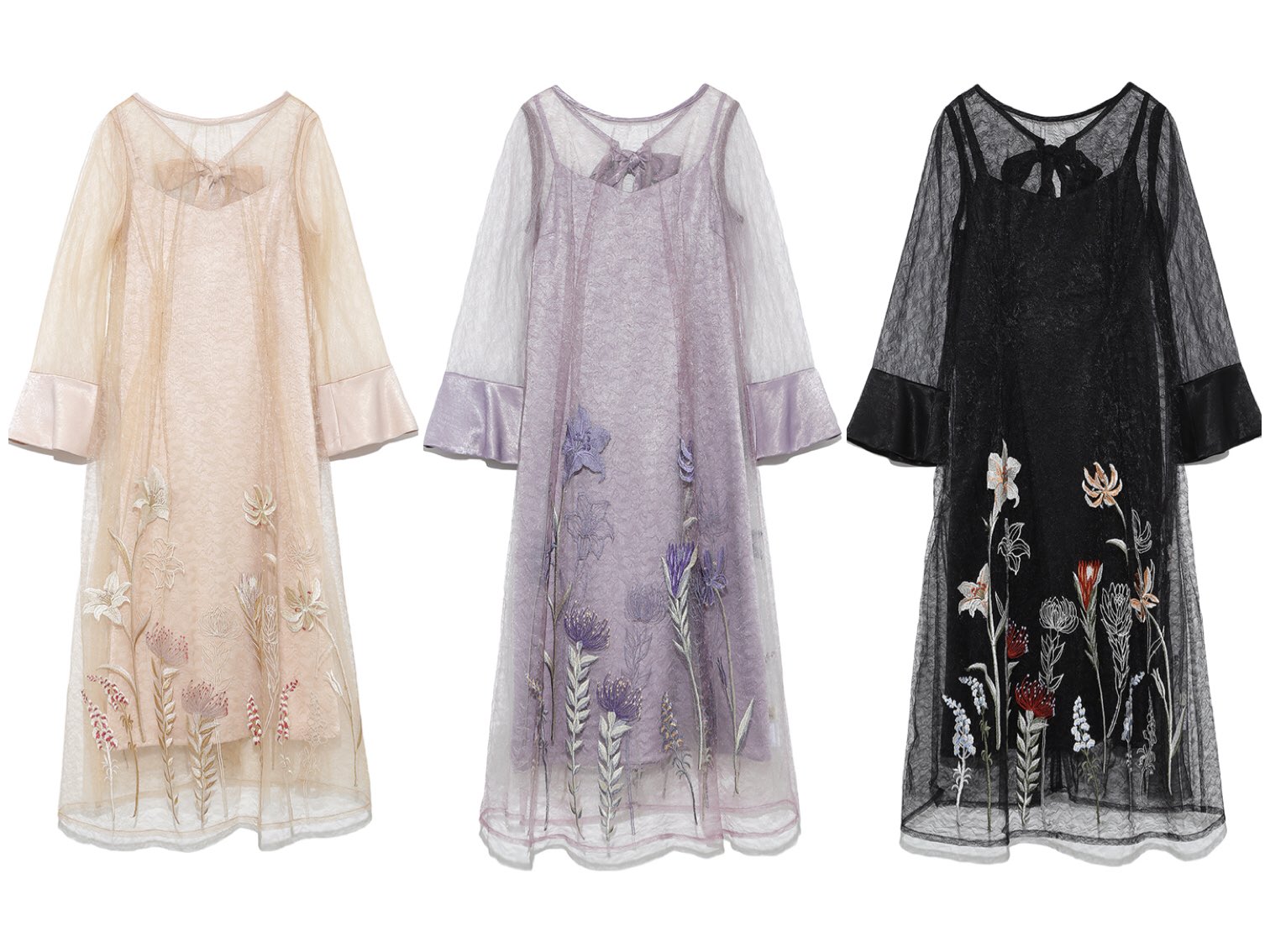 【美品】リリーブラウン Lily Brown フラワー刺繍ワンピース 楽天市場】【SALE／45%OFF】フラワー刺繍ワンピース LILY BROWN