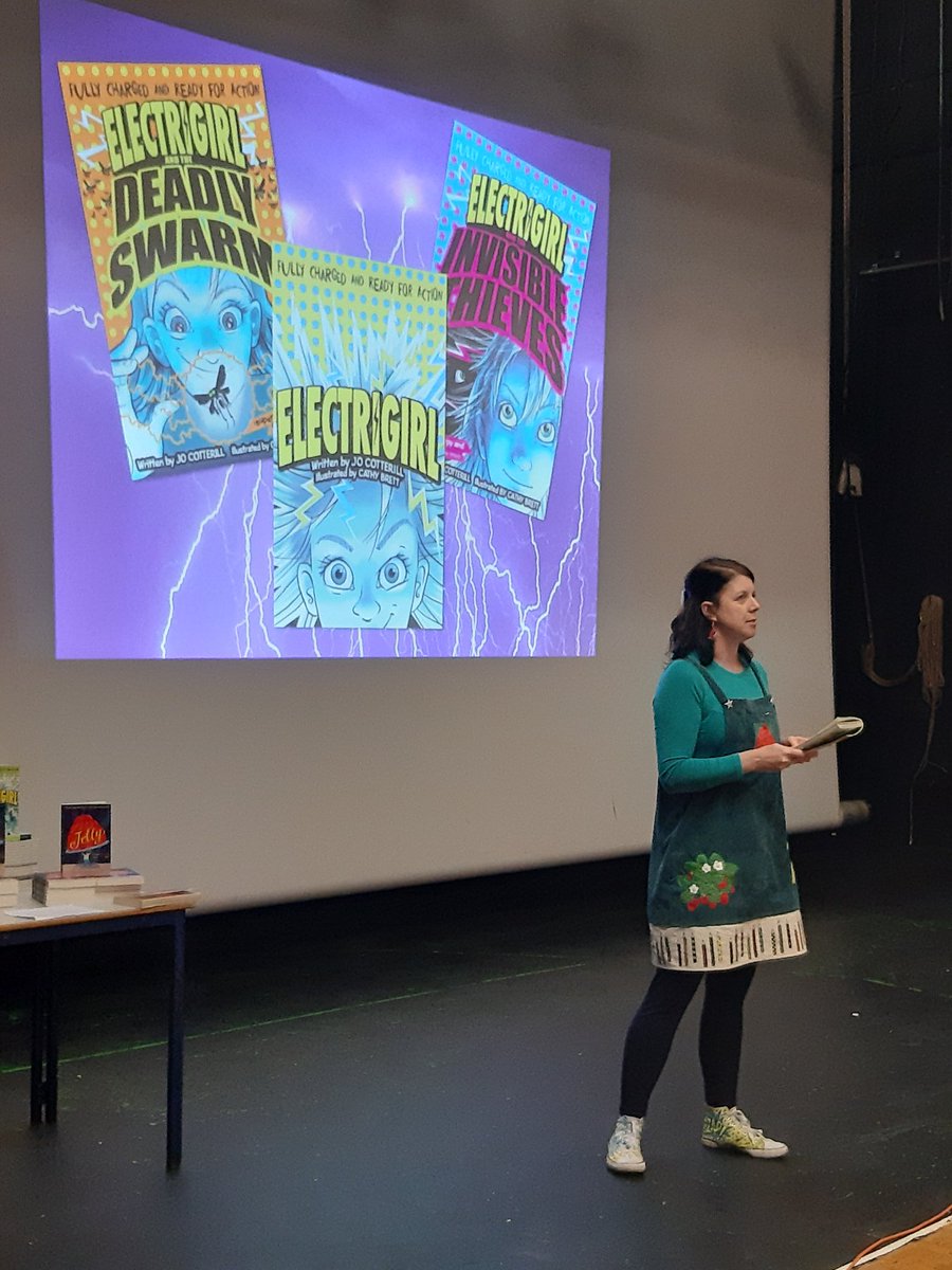 HounslowSLS's tweet photo. Now @jocotterillbook is telling us about how Holly got her powers in Jo's book #Electrigirl ⚡📖 https://t.co/E8mGuSCnYH