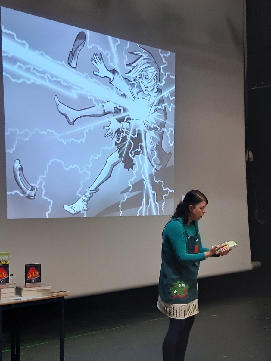 HounslowSLS's tweet photo. Now @jocotterillbook is telling us about how Holly got her powers in Jo's book #Electrigirl ⚡📖 https://t.co/E8mGuSCnYH