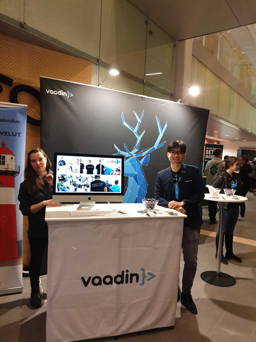 binhaoui's tweet image. Vaadin is at Turku ICT Showroom 2019. Come and ask me anything. #vaadin #TurkuICTWeek