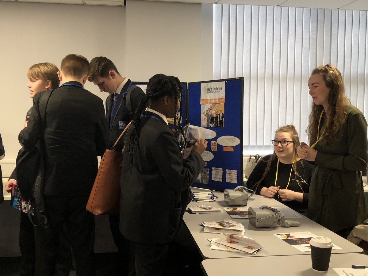 BraintreeDC's tweet photo. We’re at the @ColchesterInst #apprenticeship careers fair today telling year 10 students about our fab apprenticeship programme. But anyone can drop in anytime from 4pm-7pm! 

These guys are from @NewRickstones in #Witham 🙌👍 https://t.co/XKgwlJzHfb