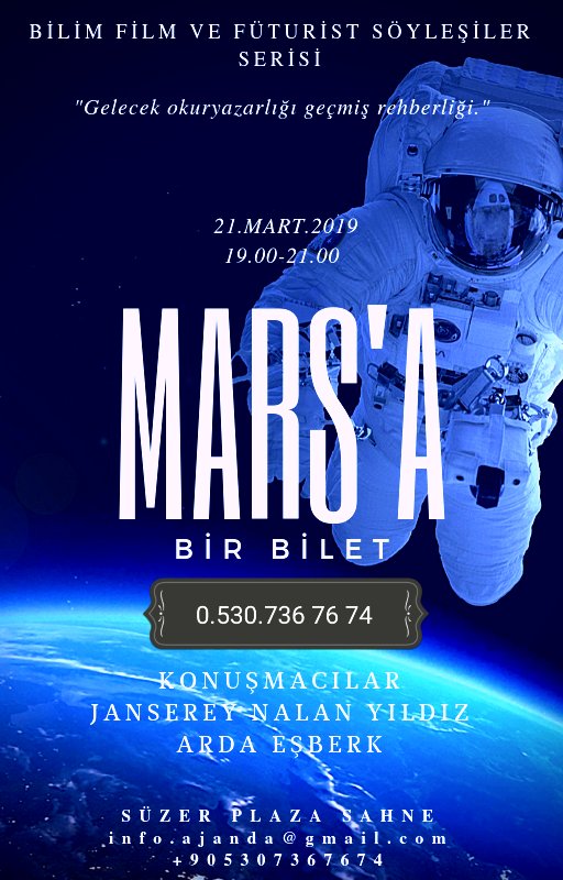 <a href="/MetinUca/">Metin Uca</a> farklı dünyalar demişken Mars'a gidiyoruz.Yerin hazır