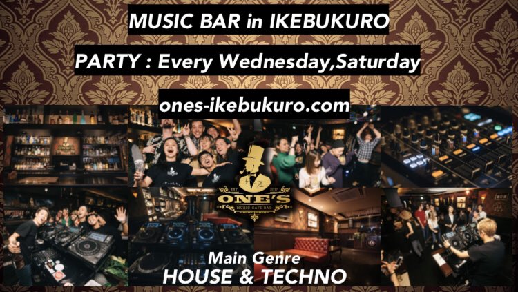 onescafebar's tweet photo. ワンズでは毎週水曜日と土曜日にパーティー開催しております！！
#party #池袋dj #池袋クラブ #池袋パーティー https://t.co/ZUm4FlnuvM