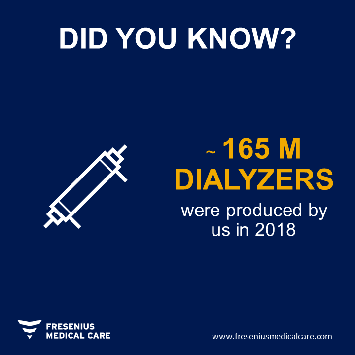 FME_Global's tweet photo. Did you know that @FMC_AG produced up to 165 million dialyzers in 2018? Find out more here: https://t.co/n9LxSHCWvz #FreseniusMedicalCareFacts https://t.co/Dx86yP2Iii