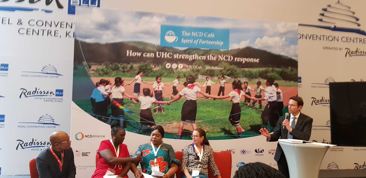 Chris Gray "we have to draw on existing resources to bridge existing silos to best support the health workforce for #NCDs" #AfricaHealth2019 #AHAIC2019 #healthforall #enoughNCDs #beatNCDs <a href="/Amref_Worldwide/">Amref Health Africa</a>