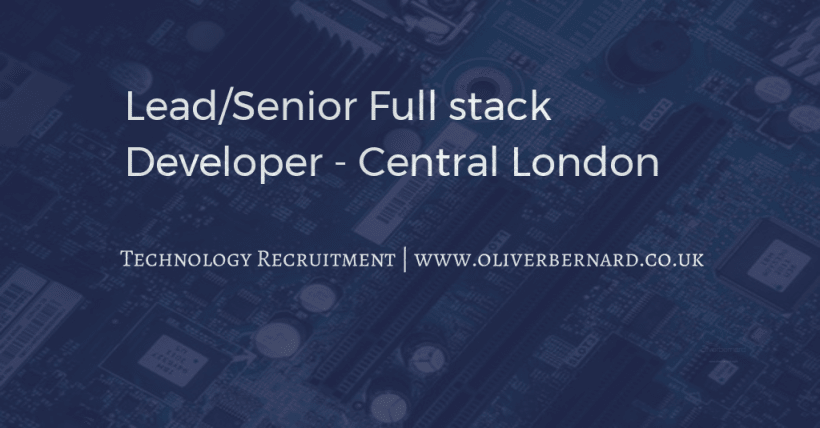 Lead/Senior Full stack Developer - Central London #oliverbernard #london tinyurl.com/y2rubbs4