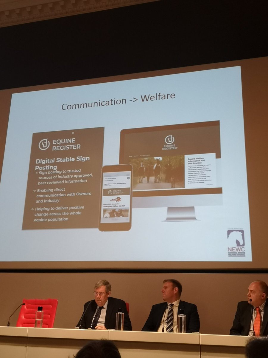 RedwingsAndie's tweet photo. @EquineRegister is already helping us improve horse welfare and connect with hard to reach horse owners with vulnerable horses. All panellists @NatEqForum calling all horse owners to comply and check your data on the CED #DigitalStable... https://t.co/Iou4TWIPPM