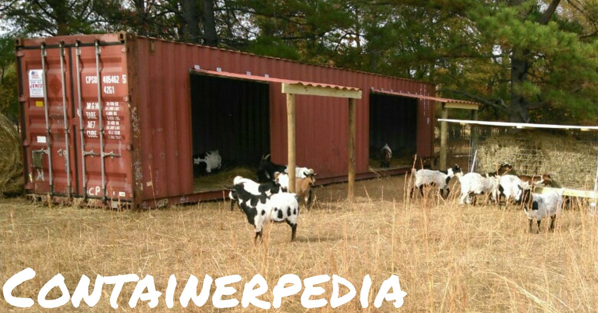 Containerpedia On Twitter 40 Shipping Container Goat Barn