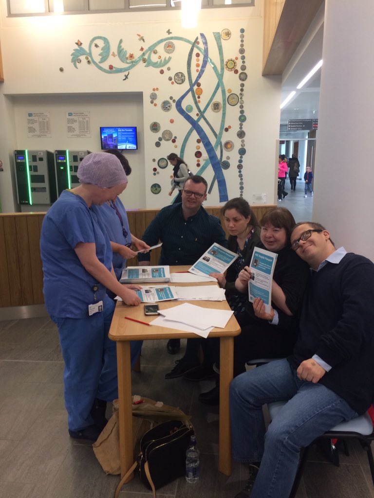 arcni_teamTILII's tweet photo. Omagh TILII at Omagh Hospital raising awareness of the Hospital Passport for people with Learning Disabilities #improve our care @arcnidirector @CClanabogan @publichealthni https://t.co/vg28ZZuow2