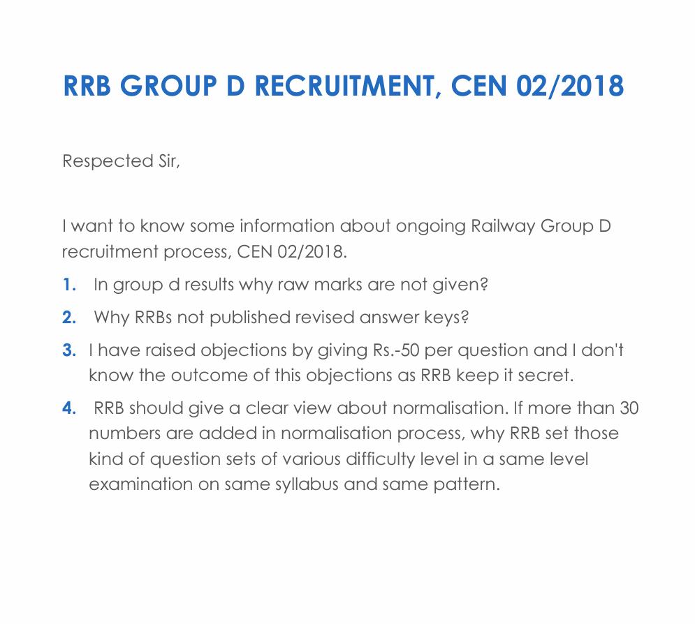 PSourav1399's tweet photo. #RRBGroupDResult #rrbgroupD @ndtv @ravishndtv @PiyushGoyal @PiyushGoyalOffc @IndianExpress after 72 hours RRBs not answered all the questions about results which seems fraudulent. Please ask through https://t.co/lzJM6yBh4m https://t.co/QleyUCCjuv