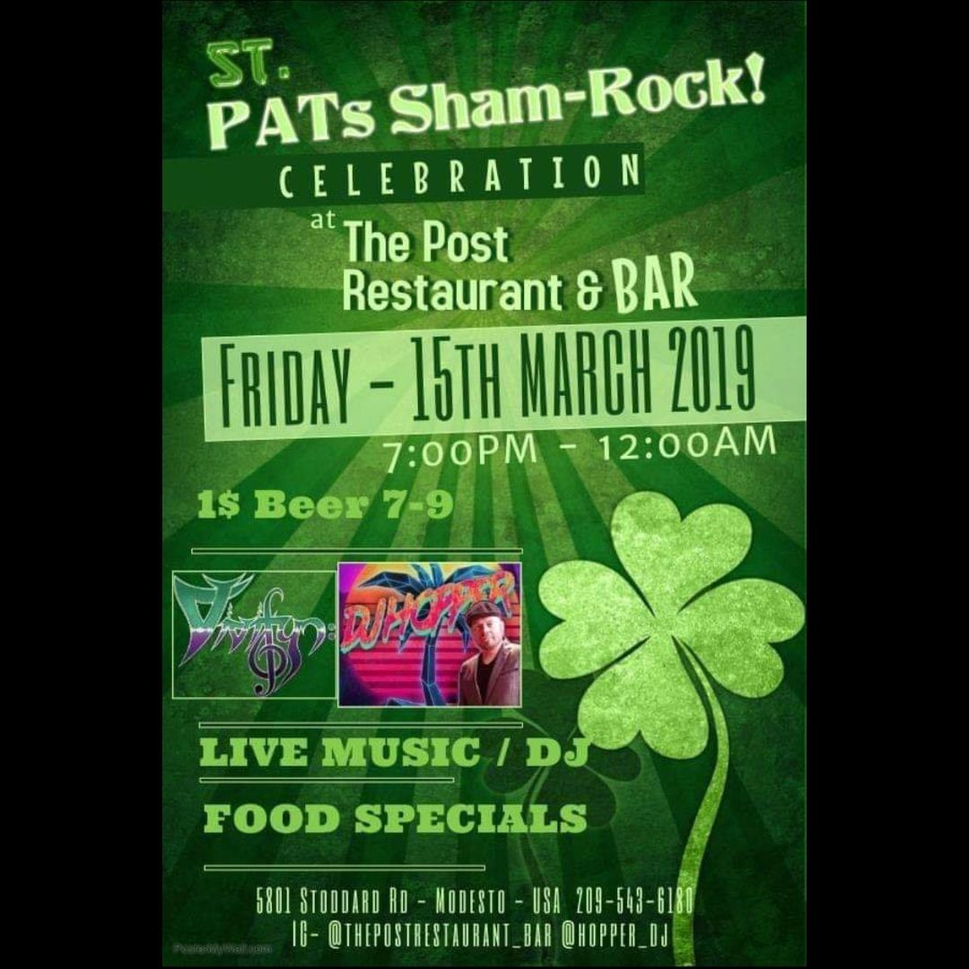 VivifydOfficial's tweet photo. Modesto Fam! March 15th! @thepostrestaurant_bar $1.00 beers 7-9PM!
#vivifydworldwide #vivifyd #vivifydband #vivifyd2019 #rock #hardrock #rocknroll #psychedelicrock #newmusic #liveband #memefyd #musician #band #singer #stpattysday2019 https://t.co/ICqYw4cZzz