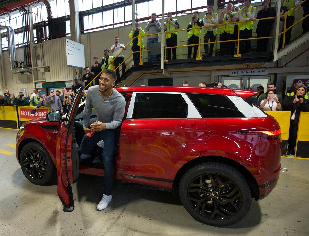 JLRHalewood's tweet photo. There’s never a dull moment at our plant, every day is packed with a punch and yesterday was no exception as we were treated to a surprise visit from boxing superstar, Anthony Joshua! Here are some of our fave pics! Head over to our FB page for a fab AJ comp! #anthonyjoshua https://t.co/59YxOIbbz7