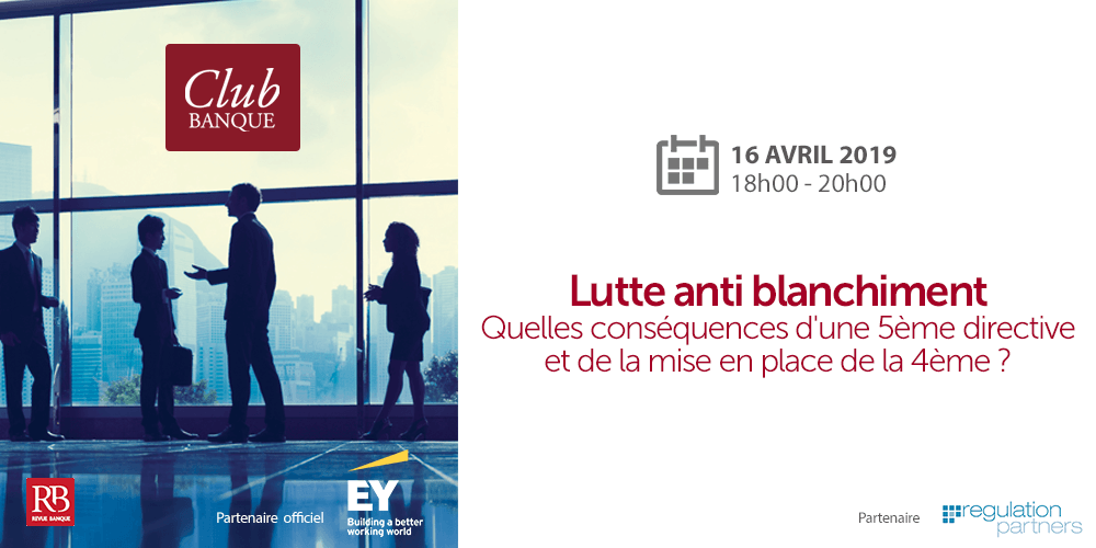 RegulationPartn's tweet photo. Nous sommes partenaire du prochain #ClubBanque organisé par @RevueBanque le 16 avril prochain. #LCB #4emedirective #5emedirective https://t.co/RDJBnpwGj7