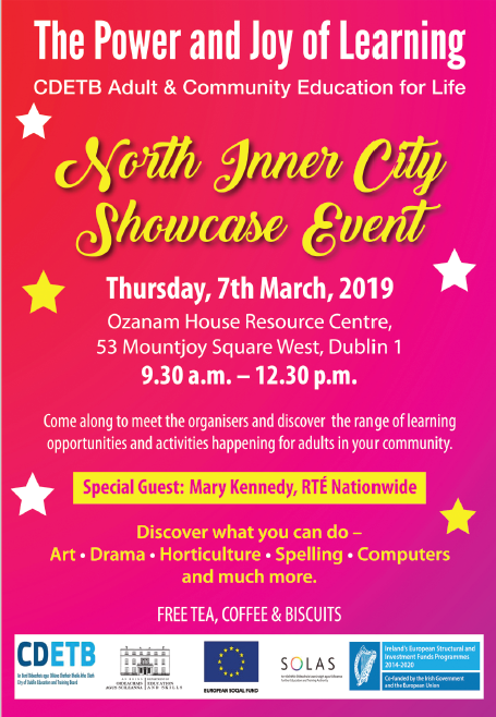 INOUIreland's tweet photo. @SVPOzanamHouse. The #INOUireland are very glad to attend the North Inner City Showcase Event. ##EveryDayImLearning #WorkingForWork #BuildingFutures https://t.co/QHJ1E9yASS