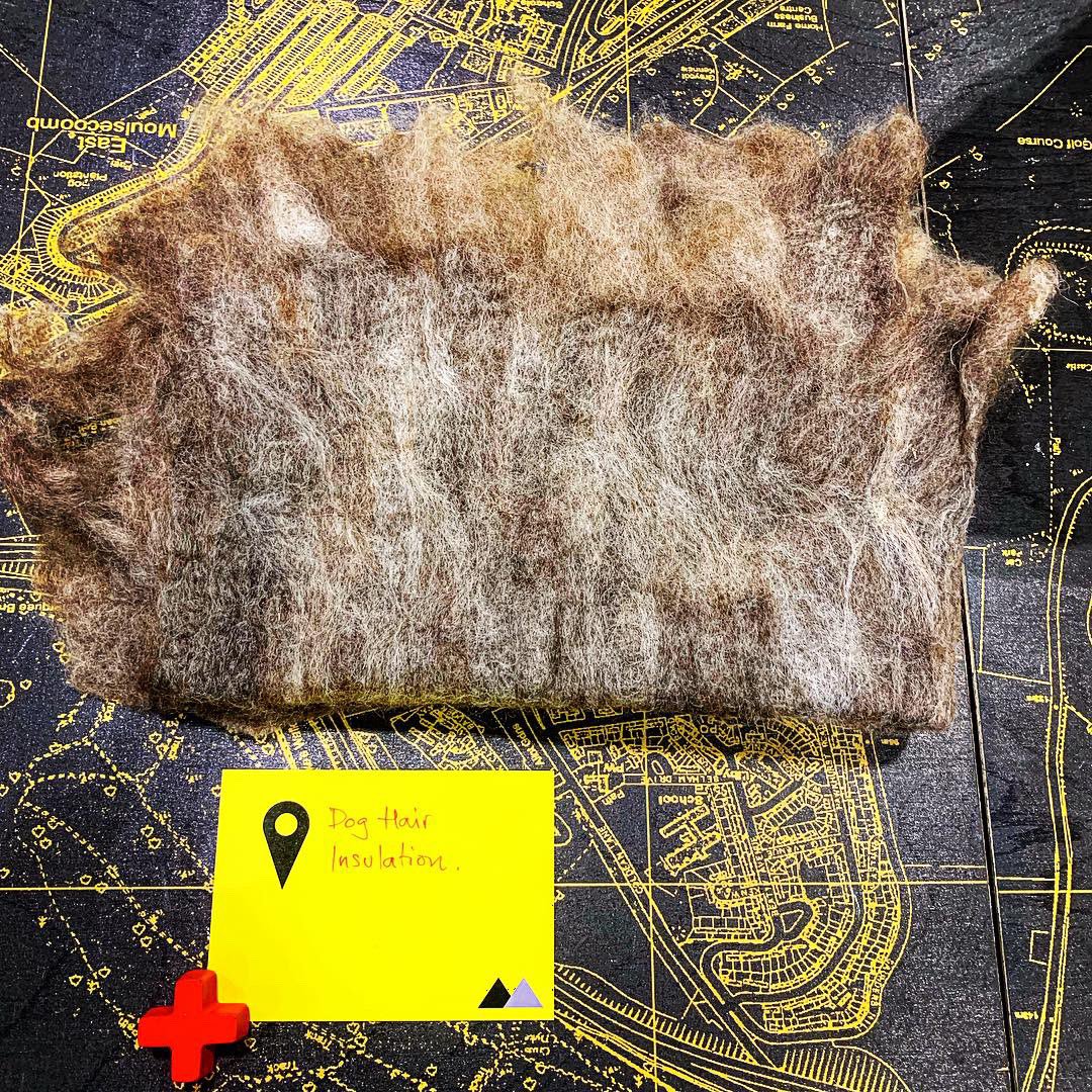 Building products + materials made from oyster shells, corn stalks... and, yes, dog hair! Recovered, #recycled + repurposed materials featured in the Waste Zone at @FuturebuildNow, curated by @uniofbrighton + @BBMarchitects #circulareconomy #ResponsibleFutures