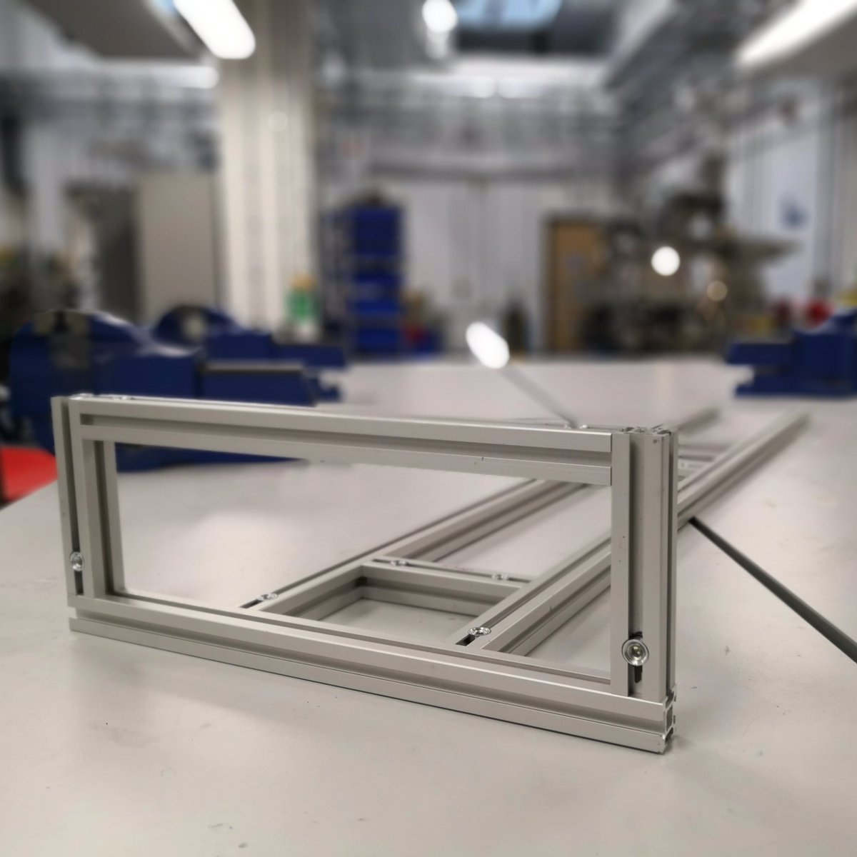 USEV_strath's tweet photo. The first part of our chassis is now complete!
#shellecomarathon #roadtosem #diy #USEV #shell #ecomarathon #eco #vehicle #electric #ev #ecovehicle #strathlife #manufacturing #manufacturinguk #chassis https://t.co/Yp4EsC8lcv