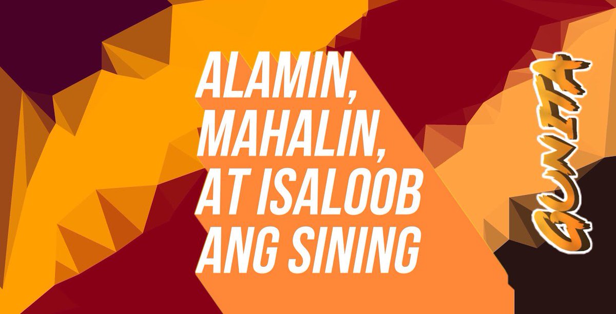11dechardin's tweet image. Sa pag-aalala ng ating sining, musika, at kultura, aming itinataguyod at ipinagmamalaki ang Gunita na humihikayat sa ating mga Pilipino na huwag kalimutan at palaging gunitahin ang pagiging katangi-tangi natin. Halina&apos;t tayo&apos;y mag gunita at ipagdiwang ang kulturang Pilipino.