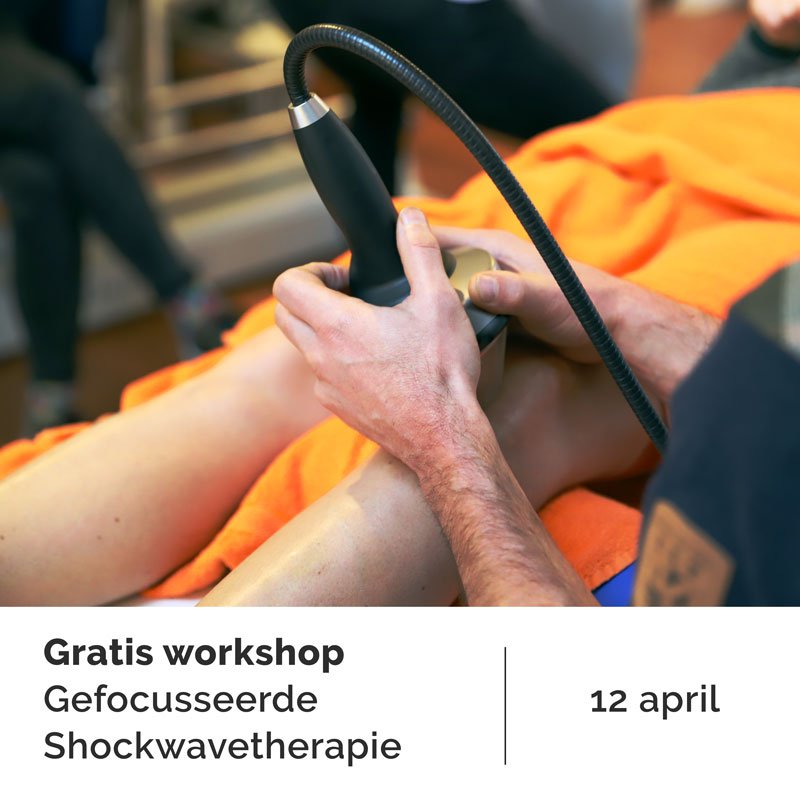 Op 12 april een GRATIS workshop Gefocusseerde Shockwavetherapie (bit.ly/2XFB7g4). Dmv demonstraties, theorie en uitgebreide hands-on sessies, maak je op een laagdrempelige manier kennis met gefocusseerde shockwavetherapie. #shockwave #fysiotherapie #gratis #workshop