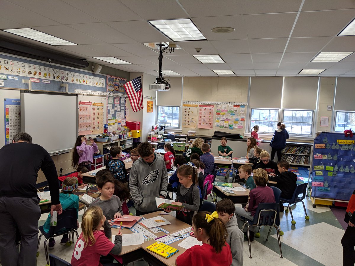 We're "Teaming up to Read" with our fifth grade buddies to celebrate Read Across America! <a href="/sophnelson/">Miss Nelson</a> <a href="/KidsDeserveIt/">Kids Deserve It</a> <a href="/haddonES1/">Lizzy Haddon School</a> <a href="/dukit361/">Vince Del Duca</a>