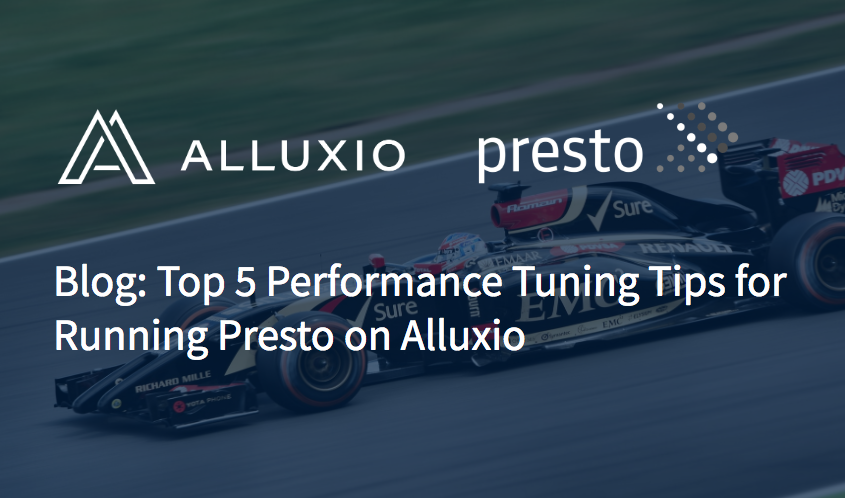 Alluxio's tweet photo. Read latest blog - Top 5 Performance Tuning Tips for Running #Presto on Alluxio to get the most out of the popular stack: https://t.co/bxqJyq7GlJ. @prestodb #fastSQL https://t.co/9Amx1pHjMp