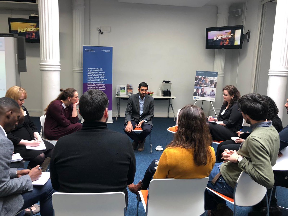 While the U-Chicago fellows @HarrisPolicy explore London further, the NGO leaders from the American Express Leadership Academy complete their final day of the programme and take time to learn from each other and our contributors #AmExLeads @CommonPurpose