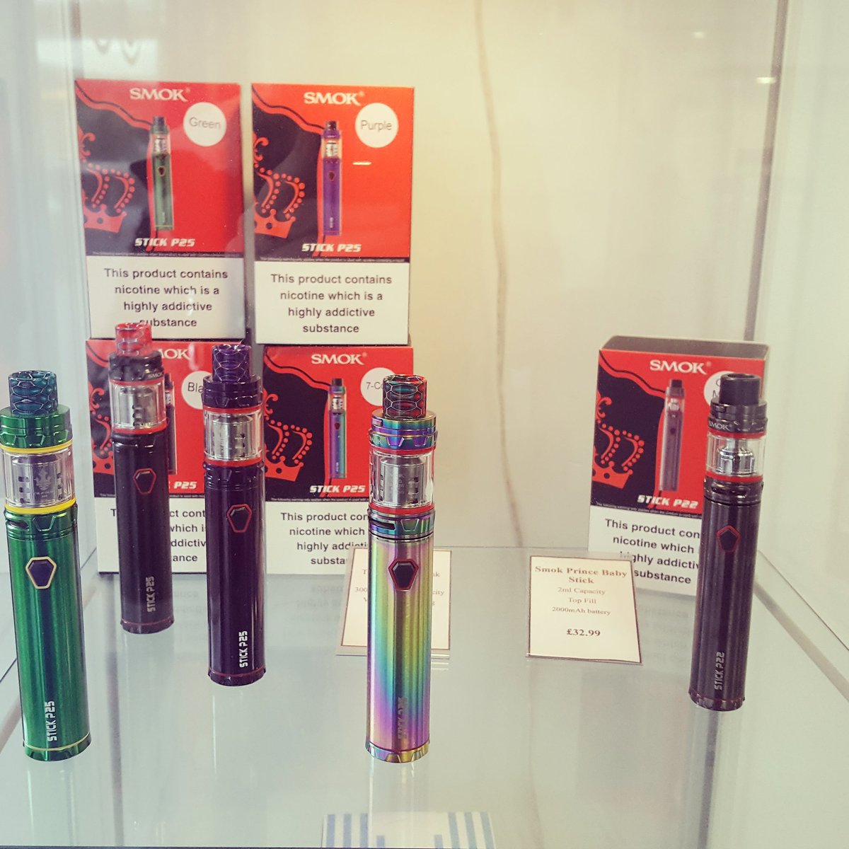 VapourDreams's tweet photo. Back in stock with New #colours #smok #smokprince #smokprincestick #princebabystick #smokbabyprince 😊  
https://t.co/Gqoz8rHLui

#vapourdreams #vape #vapelife #eliquid #cloudjuice #vapefam #vapenation #vapecommunity https://t.co/RnwAy1f806