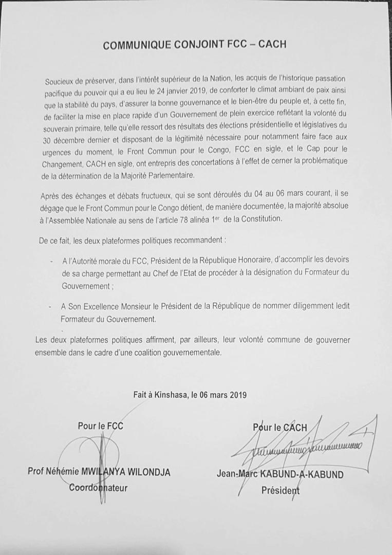 DBokoni's tweet photo. KABUND SIGNE CE DOCUMENT EN QUALITÉ DE QUI ? KABILA ORDONNE ET LE PANTIN FÉLIX TSHILOMBO RWAKANAMBE SIGNE. https://t.co/9DY37eRAru