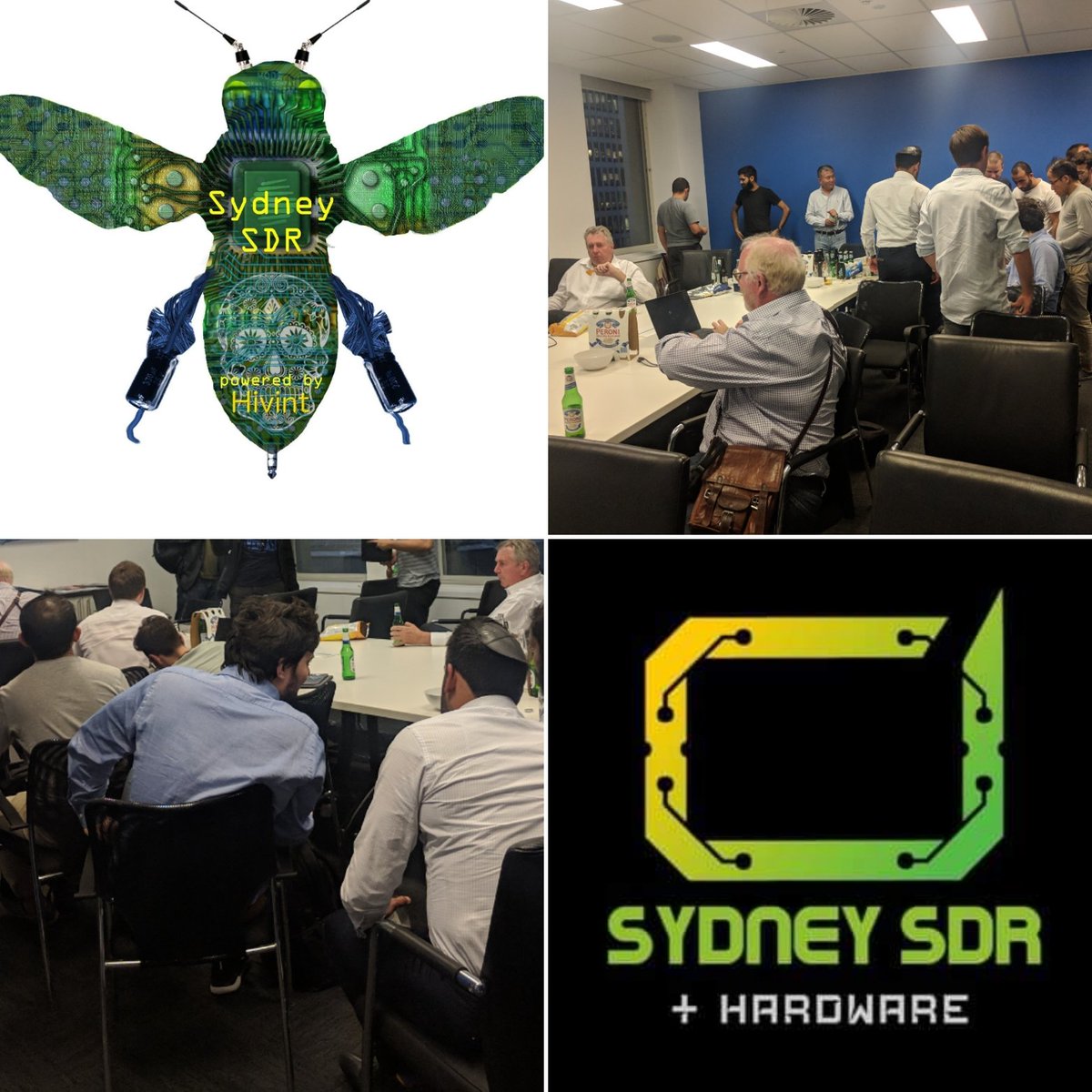 MewSec's tweet photo. What a great turn out at @sdr_sydney tonight! Can't wait to do it all again in a couple of months. Cheers to our speakers Faz, @TresActon, Flux and thanks to the team @HivintAU for letting us use the space.👩💻📡🔓
#cyberspectrum #sdr #HardwareHacking #Cybersecurity #sdraustralia https://t.co/hwxnvT3DGF