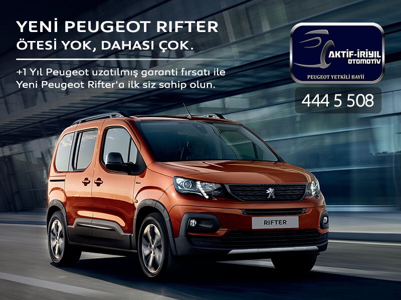 Aktifiriyil's tweet photo. Peugeot Rifter
Ötesi Yok, Dahası Çok...
+1 Yıl Peugeot Uzatılmış Garanti Fırsatı ile Şimdi @Aktifiriyil 'da
Yeni Peugeot Rifter'a ilk siz sahip olun.
#rifter #peugeotrifter #aktifiriyil #peugeotticari #yenirifter https://t.co/BKnDuJnYbb