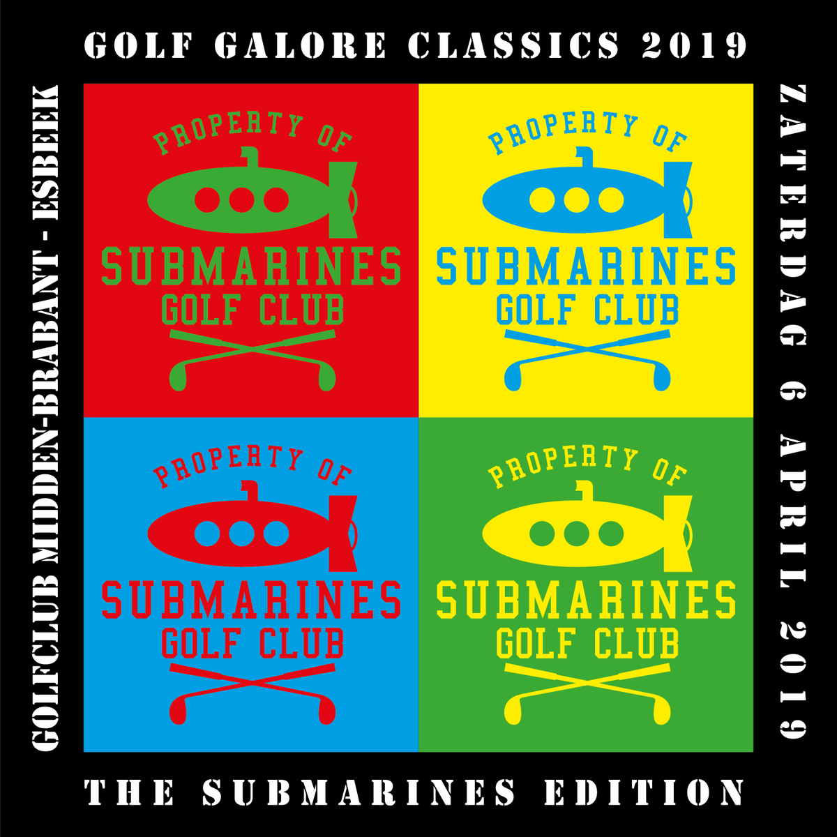 GolfGalore's tweet photo. The GolfGalore Classics 2019: The Submarines Edition | zaterdag 6 april 2019 | Golfclub Midden-Brabant | Esbeek 

Aanmelden via redactie@golfgalore.nl 

#GolfGalore #GolfGaloreClassics #golfgaloreclassics2019 #submarines #uboot #duikboot #fore https://t.co/qesd2rj1Ob