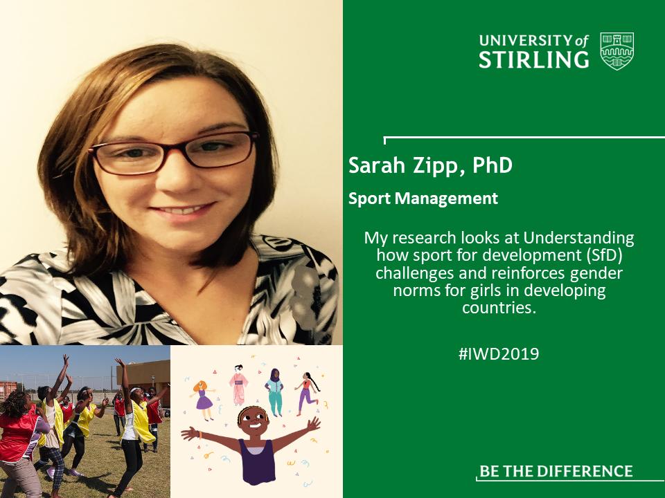 S3RGStir (@s3rgstir) on Twitter photo Now we would like to introduce you to <a href="/SarahZipp/">Sarah Zipp</a> . One of her areas of research looks at sport in developing countries. #IWD2019 <a href="/StirFHSS_Athena/">Stirling Health Sciences and Sport Athena SWAN</a> Now we would like to introduce you to <a href="/SarahZipp/">Sarah Zipp</a> . One of her areas of research looks at sport in developing countries. #IWD2019 <a href="/StirFHSS_Athena/">Stirling Health Sciences and Sport Athena SWAN</a>