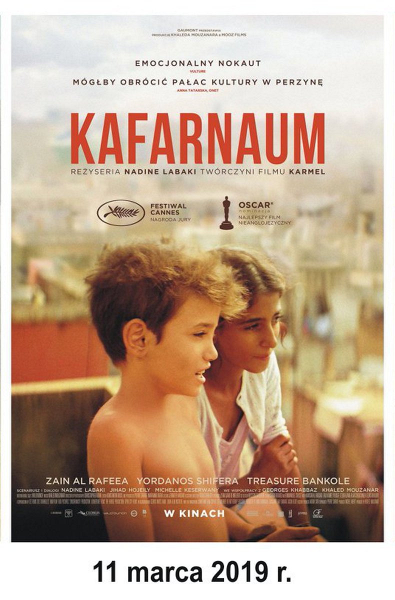 wdkrzeszow's tweet photo. #wdkrzeszow #dkfklaps #kafarnaum #nadinelabaki #11marca #dramat #liban #USA #nagrodajurycannes #filmoweperełki #film #kinoman #filmoweponiedziałki #kino #cinema #moviescreen #kochamkino #rozpocznijtydzieńklapsem #kinorzeszów #Rzeszów #podkarpacie #przestrzenotwarta #zapraszamy 😊 https://t.co/Xh8jPokSmZ