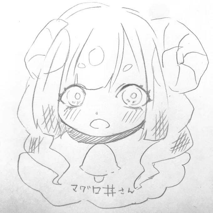 RTした人にシャーペンでさらさら落書きを描く見た人もやる
大遅刻しました🙇‍♀️🙇‍♀️
@maguro_bon 