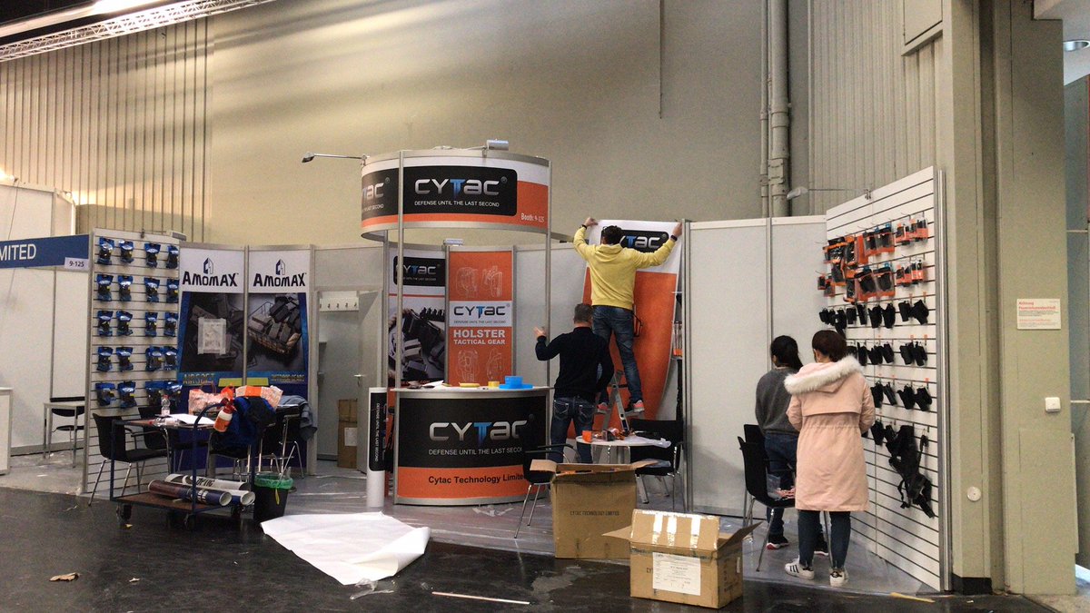 CytacHolster's tweet photo. Setting up at #IWA2019 #Nuremberg. Looking forward to see the final booth!
#outdoor #tactical #holster #IWA https://t.co/fxi39wI6td
