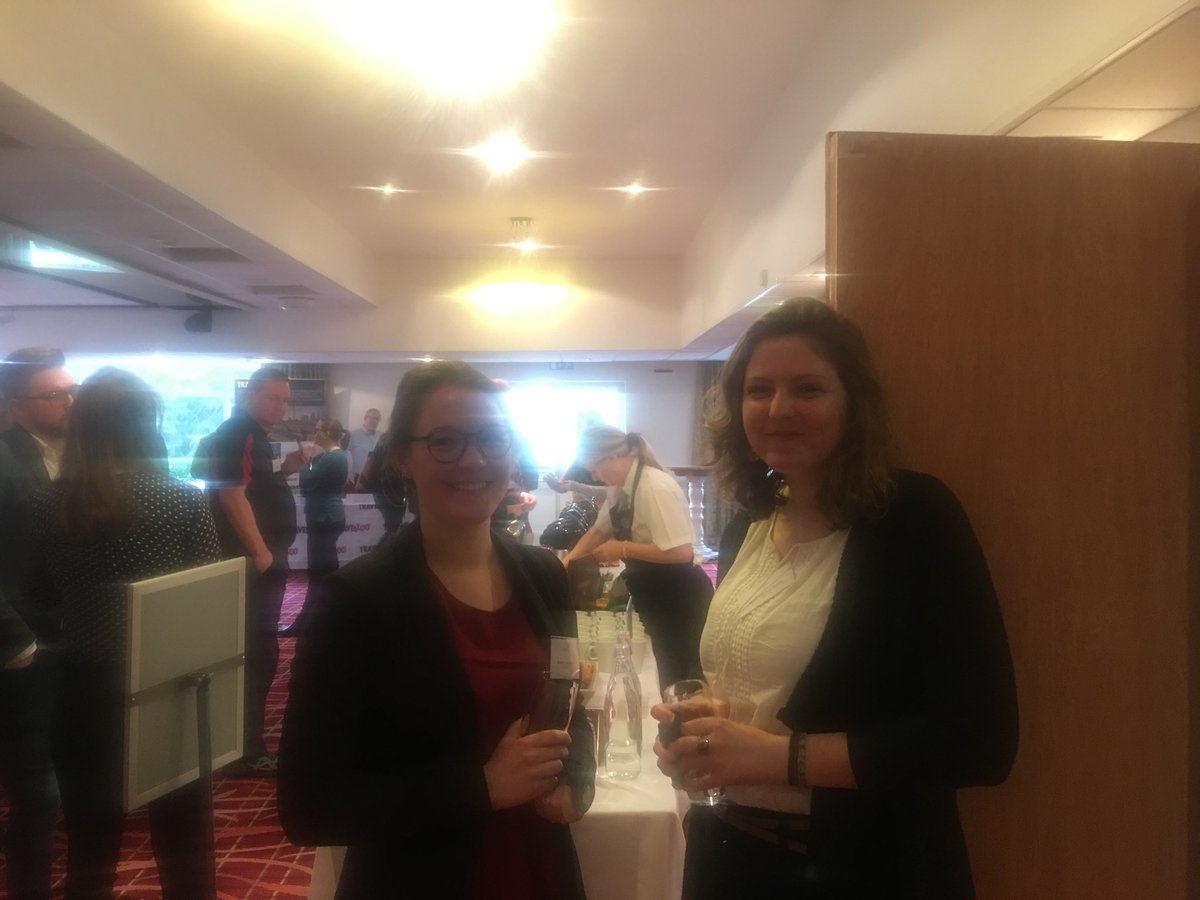 UCLan 2nd Year Event Management students Aglae and Manon putting their marketing learning into practice at The National Attractions Marketing Conference at Drayton Manor ⁦@SanamOgden⁩ ⁦<a href="/digitalvisitor/">DigitalVisitor</a>⁩ ⁦@THE_UCLan⁩