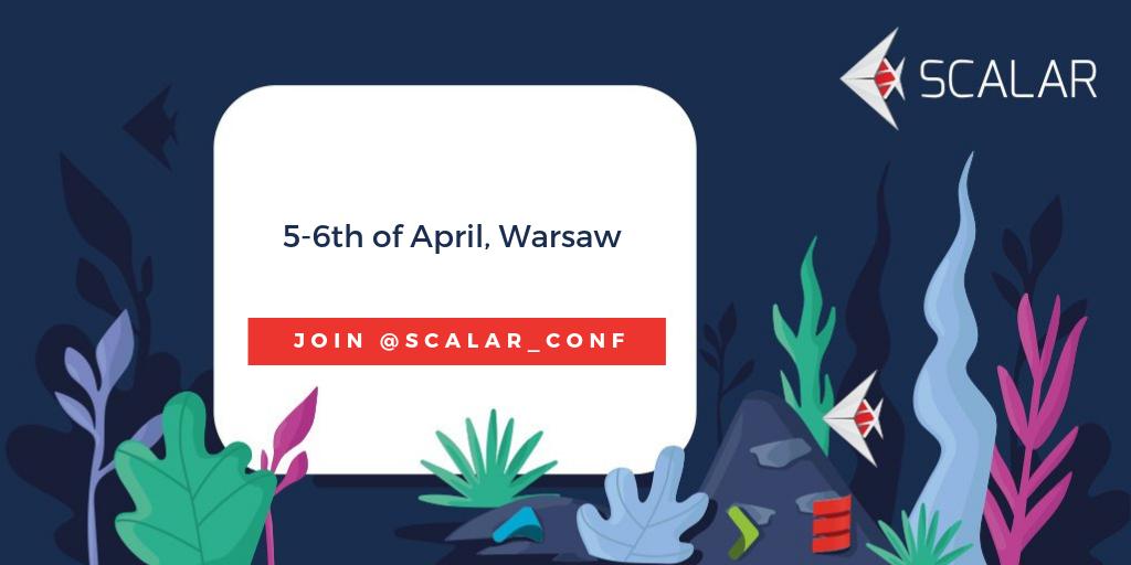 Dozens of inspiring talks are coming at <a href="/scalarconf/">Scalar Conference</a> (05-06 April, Warsaw)! We're excited to announce #ScalarConf , organised by <a href="/softwaremill/">SoftwareMill</a> to be our #ScalaX media partner.

Save your spot: ed.gr/bex94

#FunctionalProgramming #conference