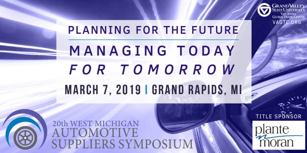 WNJLLP's tweet photo. We're looking forward to today's Automotive Suppliers Symposium: Planning for the Future - Managing Today for Tomorrow at @GVSU. #WestMiAuto #GrandRapids https://t.co/LJmbfUQx6L