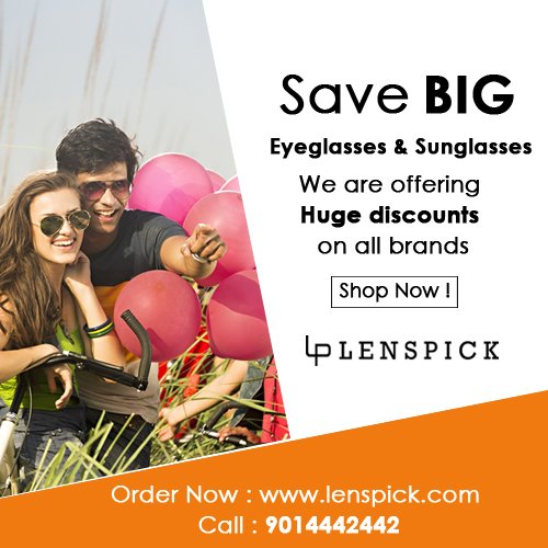 LensPick's tweet photo. Summer Offer Trendy Designs &amp; Latest Collections 
Shop Now : https://t.co/zTJK9i4l1e 
Call : 9014442442 https://t.co/686r12nJpJ