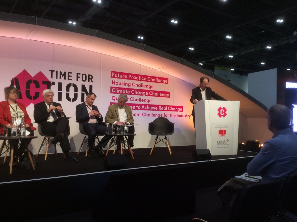Rolcostello's tweet photo. Robin Nicholson at Future Build - why has it taken 72 lives lost at Grenfell to challenge the status quo? https://t.co/LnmaiZqhwf